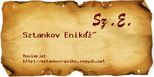 Sztankov Enikő névjegykártya